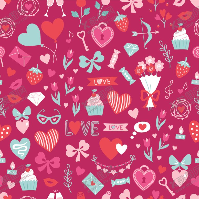 编号：32760509201558231044【酷图网】源文件下载-情人节粉色温馨背景