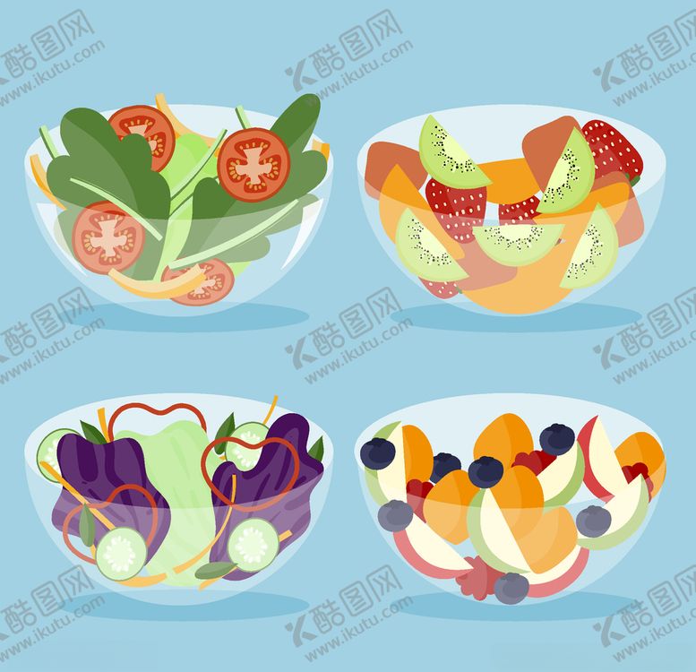 编号：59507809111740075929【酷图网】源文件下载-矢量厨房蔬菜食品素材