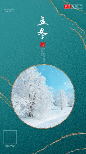 2020立冬海报24节气包饺子