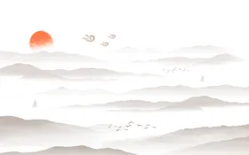 水墨彩创新中国风年会背景