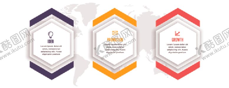 编号：19643411011755557749【酷图网】源文件下载-六边形三步商业信息