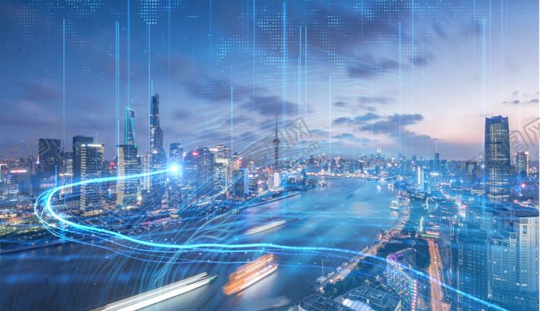 编号：19172210030442465692【酷图网】源文件下载-科技城市背景