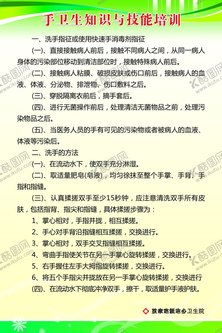 编号：77058409290254128403【酷图网】源文件下载-手卫生知识与技能培训