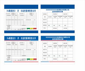 隧道洞内检测标识牌