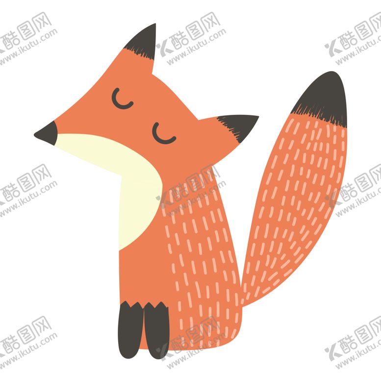 编号：54415201260252415477【酷图网】源文件下载-卡通狐狸           