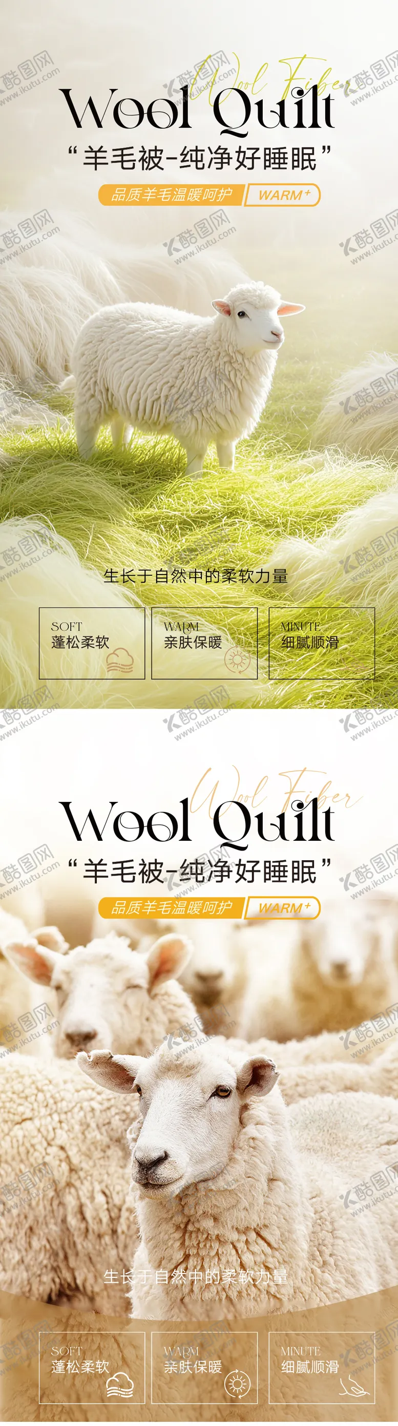 编号：22757306151153485897【酷图网】源文件下载-羊绒/羊毛被海报