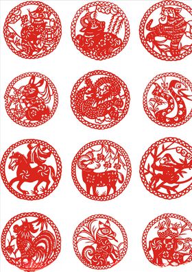 十二生肖新年素材 