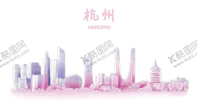 编号：93028006260037578937【酷图网】源文件下载-手绘城市城市地标