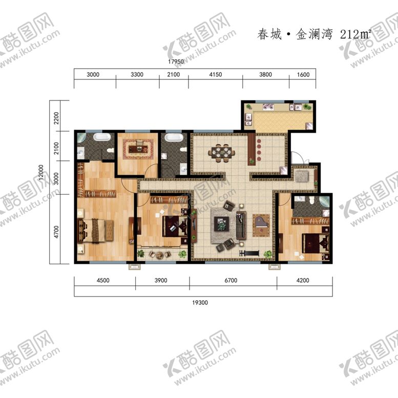 编号：98195306271253051054【酷图网】源文件下载-户型图