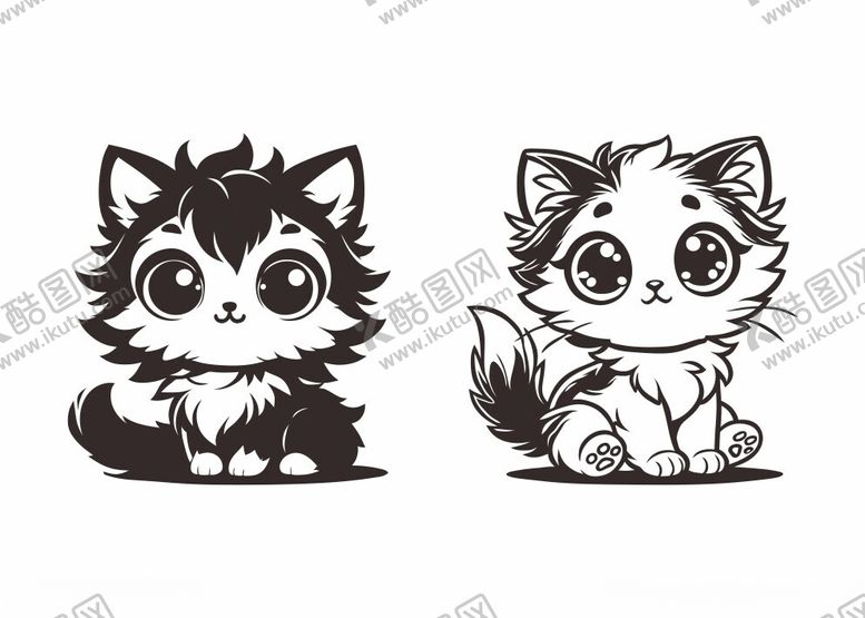 编号：80720802231447566131【酷图网】源文件下载-可爱猫咪图案