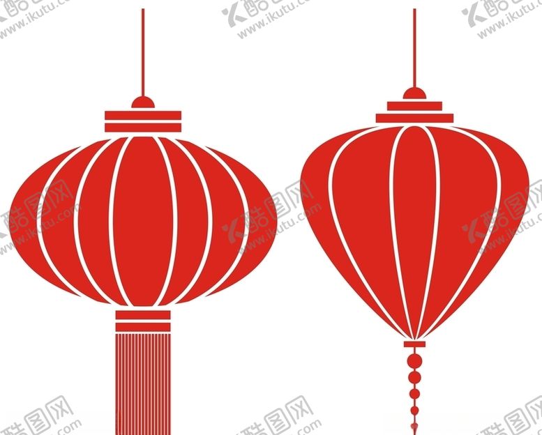 编号：36636005061421394813【酷图网】源文件下载-CDR矢量喜庆中秋新年灯笼素材