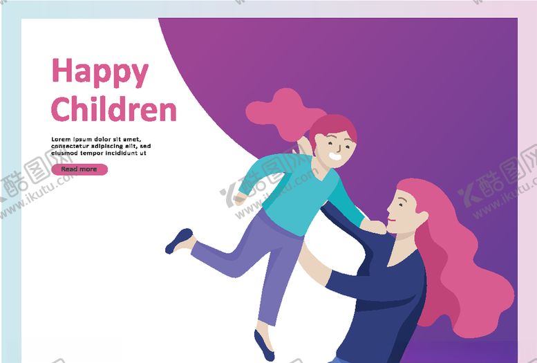 编号：69585007052155436932【酷图网】源文件下载-手绘亲子时光