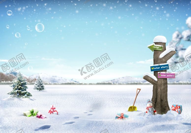 编号：74108907120908396064【酷图网】源文件下载-冬季雪景