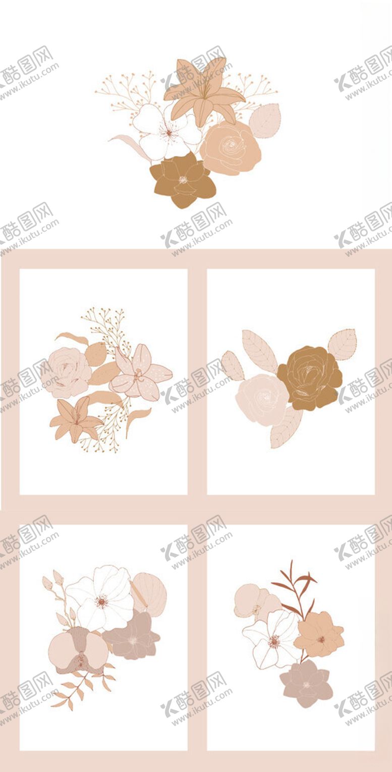 编号：61351511200501387926【酷图网】源文件下载-秋季花卉动物插画集合