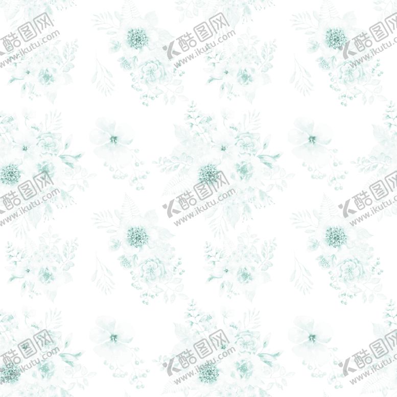 编号：10843104200521537720【酷图网】源文件下载-水彩花草背景