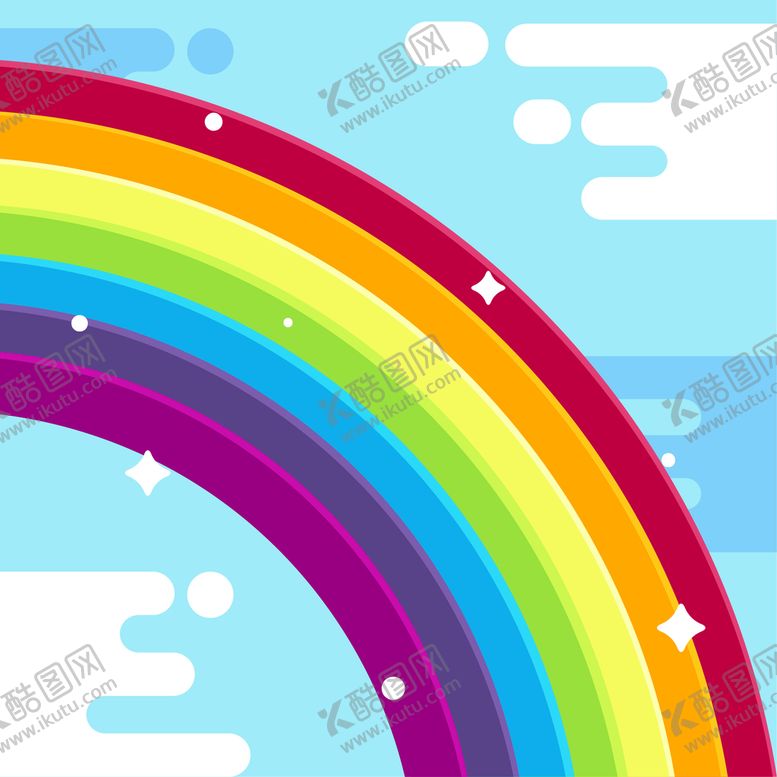 编号：32639010231734115757【酷图网】源文件下载-彩虹背景