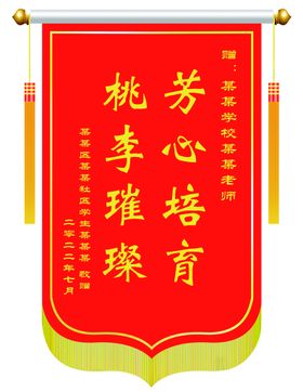 中国风锦旗设计