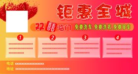 钜惠全城展架