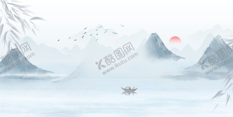 编号：06453809231314574836【酷图网】源文件下载-中国风山水画
