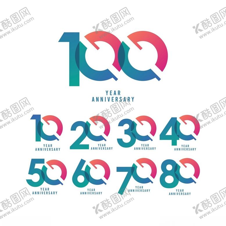 编号：38280507021538262908【酷图网】源文件下载-周年庆数字设计