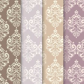 复古花纹墙纸图案集合