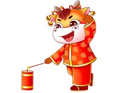 牛年形象新画门贴