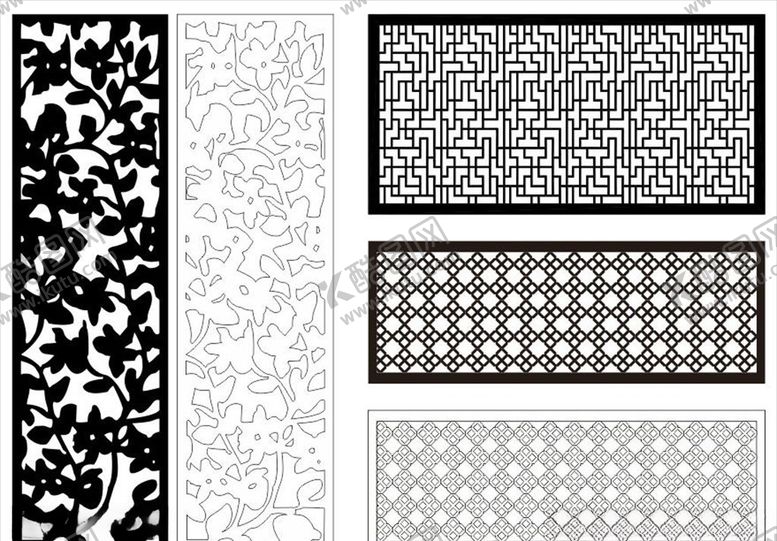 编号：48579710090616564547【酷图网】源文件下载-镂空雕刻雕花