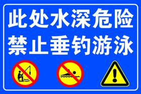 编号：64039109250436236201【酷图网】源文件下载-禁止游泳禁止垂钓