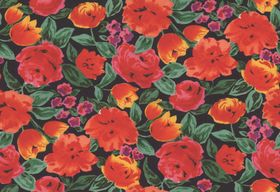 多彩花卉植物图案背景