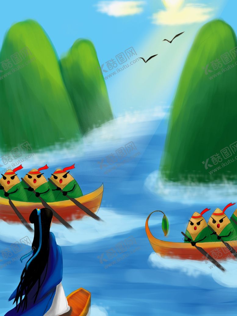 编号：42228409141839584905【酷图网】源文件下载-端午龙舟