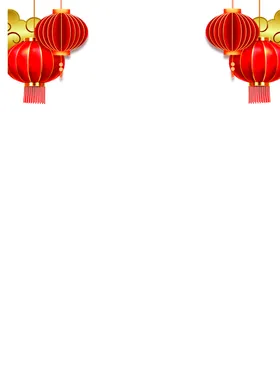 灯笼新年素材春节春节素材红