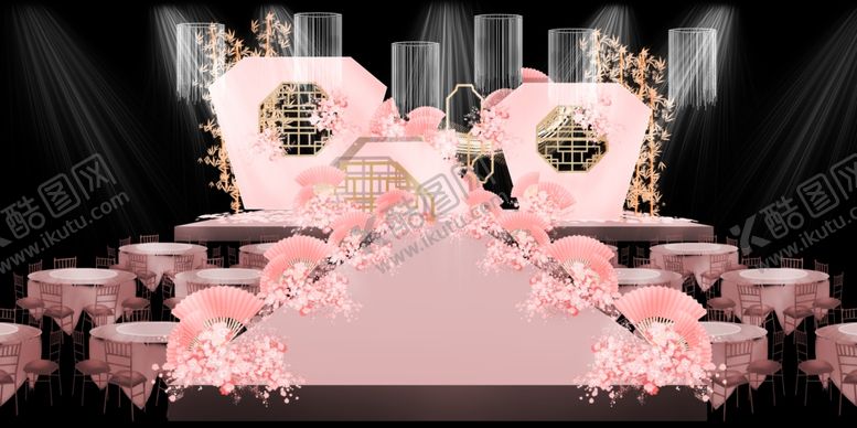 编号：34542609150825339000【酷图网】源文件下载-粉色主题婚礼