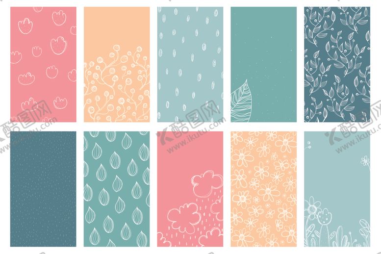 编号：82051804011032105309【酷图网】源文件下载-花卉图案背景