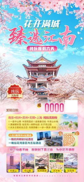 臻选江南赏花海报