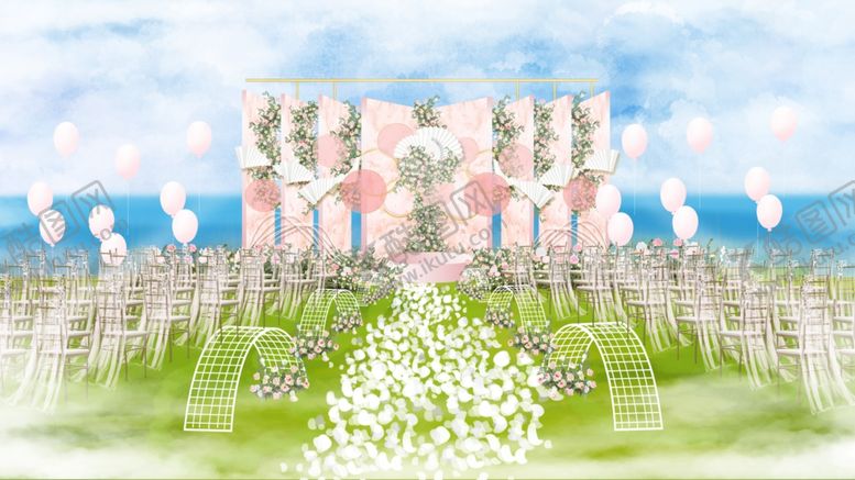 编号：30184209270746204413【酷图网】源文件下载-户外婚礼效果图