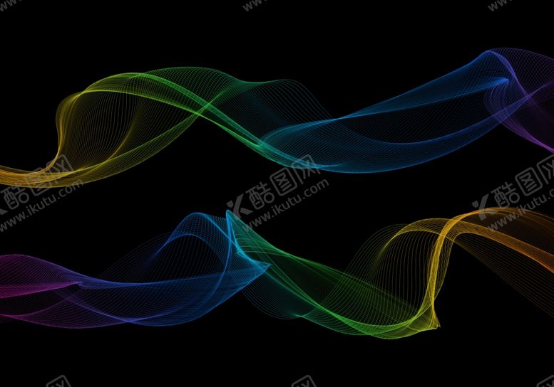 编号：28523409261803152447【酷图网】源文件下载-手绘抽象彩色烟雾线条