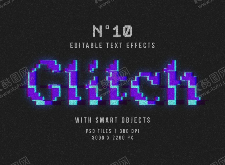 编号：42109609170553342306【酷图网】源文件下载-毛刺字体特效样式