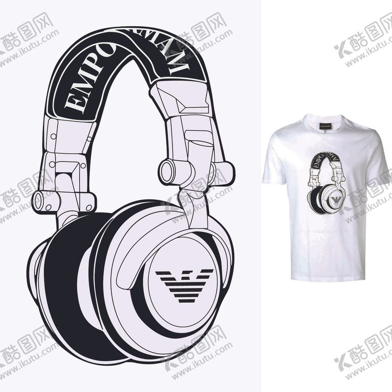 编号：41208910222156191905【酷图网】源文件下载-大牌耳机插画矢量歌曲