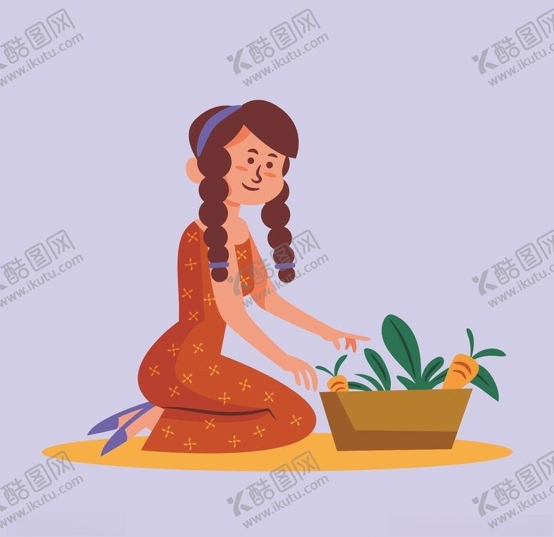 编号：52262707031829435641【酷图网】源文件下载-劳作卡通人物