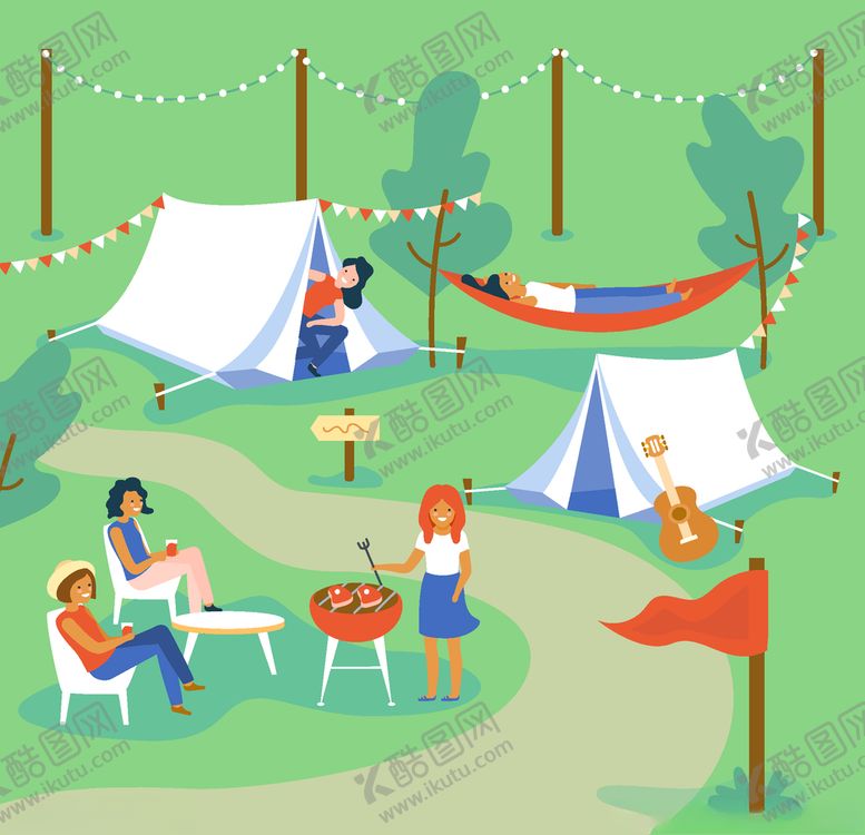 编号：75754509201912452634【酷图网】源文件下载-露营