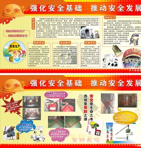 安全生产宣传栏安全生产展板