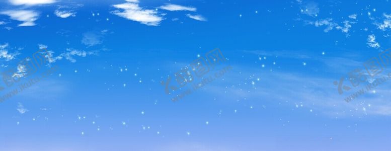 编号：80447104291313534040【酷图网】源文件下载-晴朗蓝天白云点缀
