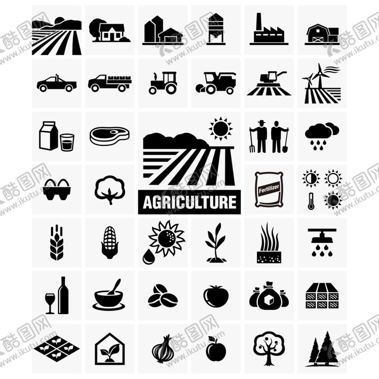 编号：73630410101446181554【酷图网】源文件下载-农业图标