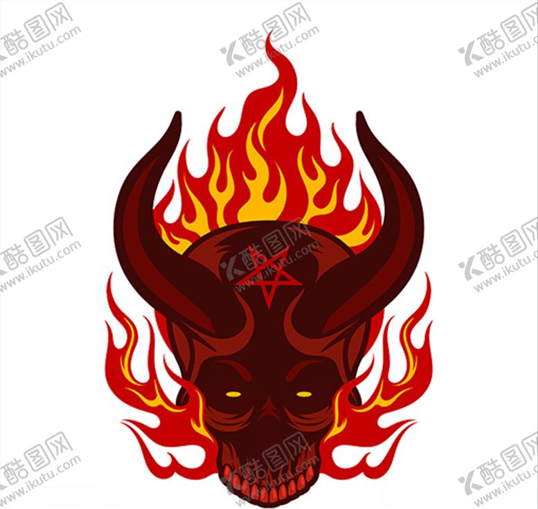 编号：45440510120807491292【酷图网】源文件下载-服装图案底纹数码印花骷髅头