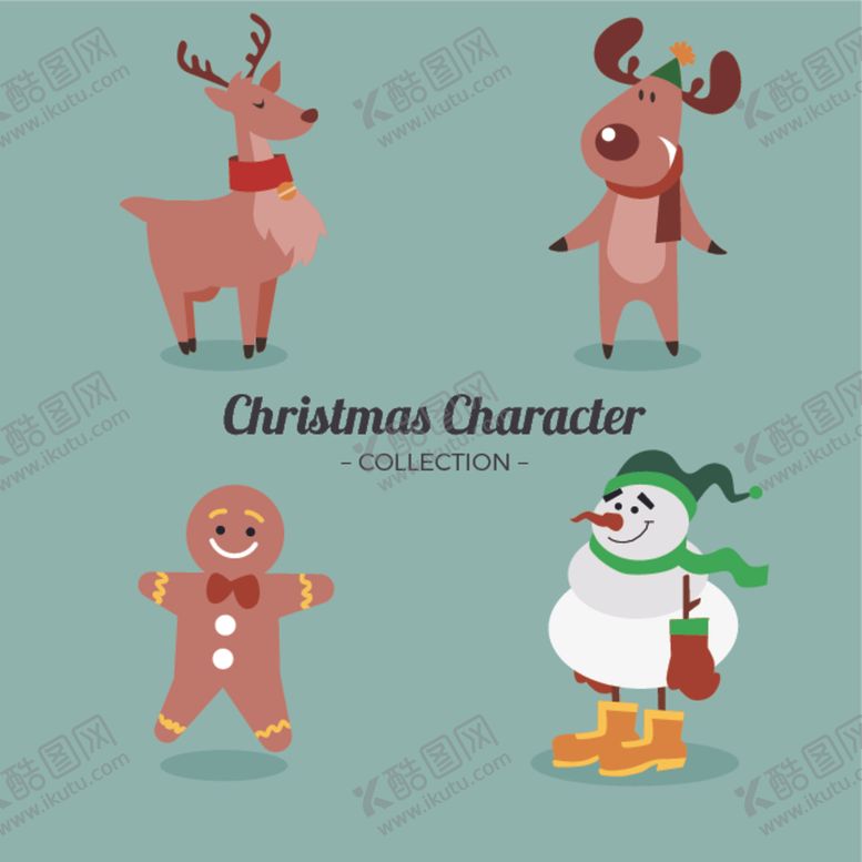 编号：93445910202337503544【酷图网】源文件下载-圣诞麋鹿