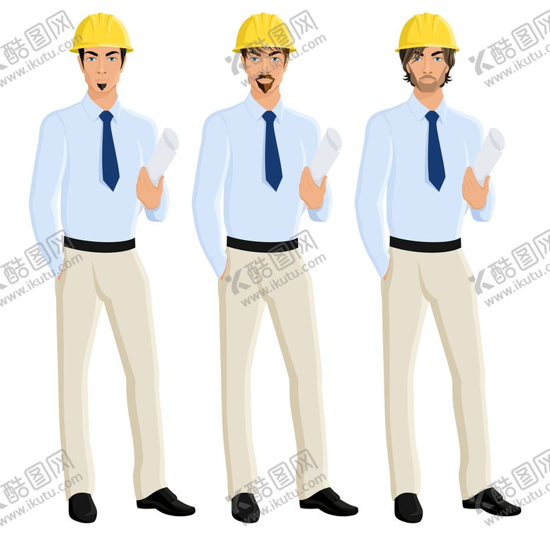 编号：06452109200527042810【酷图网】源文件下载-卡通建筑工人