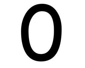 金属数字0