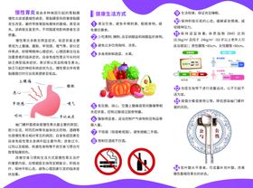 慢性胃炎患者健康指引三折页