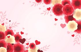 花纹边框素材角淡彩