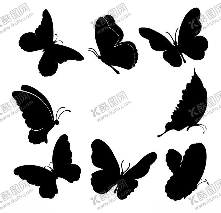 编号：77426605130916166148【酷图网】源文件下载-昆虫剪影